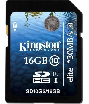 Kingston 16 GB SDHC Class 10 UHS-I Elite SD10G3/16GB