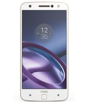 Motorola Moto Z 64GB Fine Gold White front lens