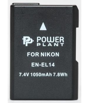 PowerPlant Aккумулятор для Nikon EN-EL14 Chip (D3100, D3200, D5100) (1050 mAh) - DV00DV129