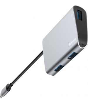 Baseus Enjoyment Type-C to 2x USB 2.0 + USB 3.0 HUB Adapter Gray (CATSX-A0G)