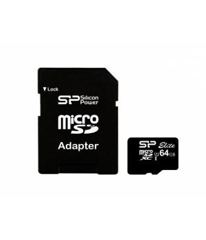 Silicon Power 64 GB microSDXC UHS-I Elite SD adapter SP064 (GBSTXBU1V10-SP)