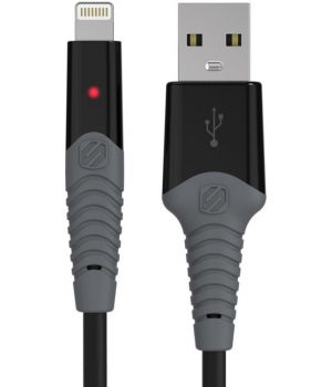Scosche Strikeline Lightning to USB with Rugged LED Indicator 1.82m Black (RI3LED6)