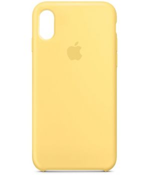 Apple iPhone X Silicone Case Yellow (high copy)