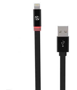 Scosche flatOUT Lightning to USB with LED Indicator 0.9m Black (I3FLED)