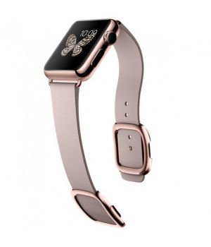 Apple Watch Edition 38mm 18-Karat Rose Gold Case with Rose Gray Modern Buckle (MJ3K2)