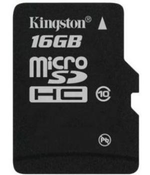 Kingston 16 GB microSDHC class 10 SDC10/16GBSP