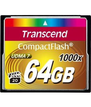 Transcend 64 GB 1000X CompactFlash Card TS64GCF1000