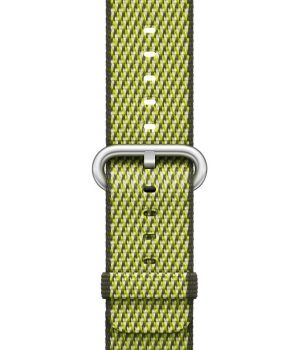 Apple Watch 38mm Dark Olive Check Woven Nylon (MQVF2)