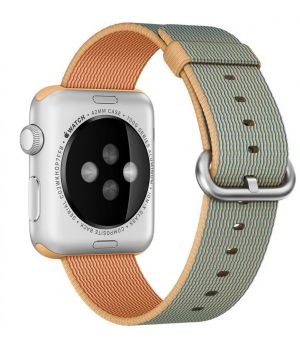 Apple Woven Nylon for Watch 42mm Gold/Royal Blue (MMA02)