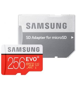 Samsung microSDXC 256GB EVO Plus Class 10 UHS-I U3 + SD Adapter (MB-MC256DA)
