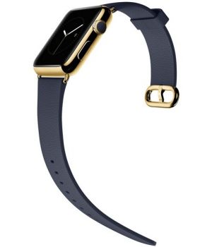 Apple Watch Edition 42mm 18-Karat Yellow Gold Case with Midnight Blue Classic Buckle (MJVT2)