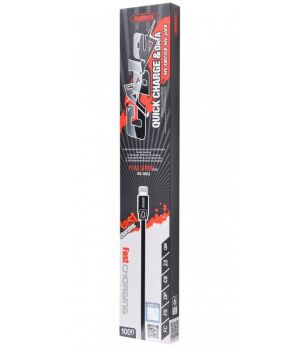 Remax Safe Charge Speed and Data Cable (1m) Black (RC-001i)