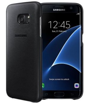 Samsung Leather Cover for Galaxy S7 Edge G935 (EF-VG935LBEGRU) Black