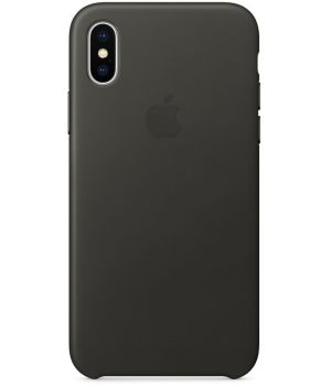 Apple iPhone X Leather Case Charcoal Gray (MQTF2)