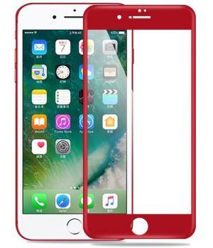 4D Glass for iPhone 7 Plus Red