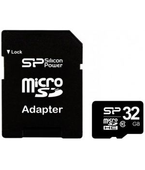 Silicon Power microSDHC 32 GB class 10 + adapter (SP032 GBSTH010V10-SP)