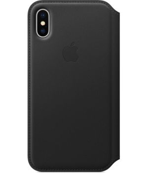 Apple iPhone X Leather Folio Black (high copy)