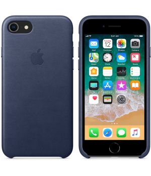 Apple iPhone 7 Leather Case Dark Blue (High Copy)