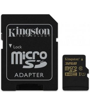 Kingston 32 GB microSDHC class 10 UHS-I + SD Adapter SDCA10/32GB