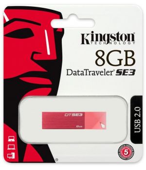 Kingston 8 GB Custom Metalic DTSE3 Red (KC-U688G-4C1R)