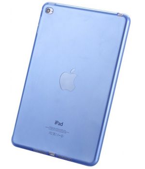 Kisscase Transparent Soft TPU Silicone Cover Light Blue for iPad mini 4