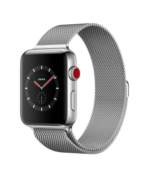 Apple Watch 42mm Series 3 GPS + Cellular Stainless Steel Case with Milanese Loop (MR1U2)