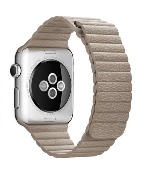 Apple Leather Loop for Watch 42mm Stone Medium (MJ4X2)