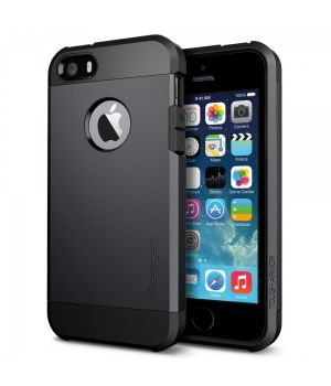SGP (Spigen) Case Tough Armor Smooth Black for iPhone 5/5S (SGP10492)