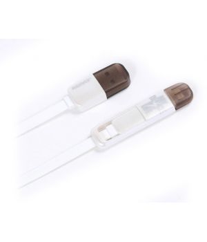 Remax USB Cable Transformer USB to Lightning/MicroUSB White