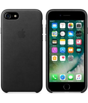 Apple iPhone 7 Leather Case Black (High Copy)