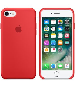 Apple iPhone 7 Silicone Case Red (high copy)