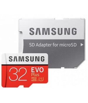 Samsung microSDHC 32GB EVO Plus Class 10 UHS-I U3 + SD Adapter (MB-MC32GA)