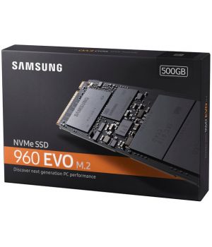 Samsung 960 EVO 500GB PCIe NVMe M.2 Internal SSD (MZ-V6E500BW)