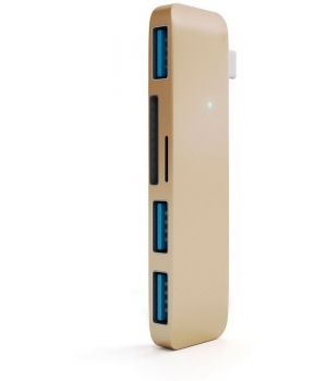 Satechi Type-C USB 3.0 3-in-1 Combo Hub Gold (ST-TCUHG)