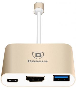 Baseus Adapter Type-C to HDMI/USB-C/USB-A (CAAPMCBK-HHM0V)
