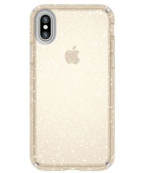 Speck Presidio Clear/Gold Glitter for iPhone X (1031325636)