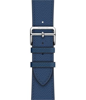 Apple Watch Hermes Leather Single Tour 42mm Bleu Agate Epsom (MNHW2)