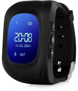 Smart Baby W5 (Q50) (GW300) GPS Smart Tracking Watch Black