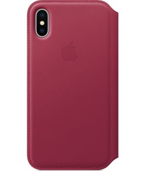Apple iPhone X Leather Folio Berry (MQRX2)