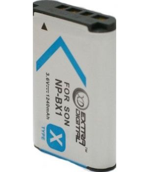 ExtraDigital Аккумулятор для Sony NP-BX1, Li-ion, 1240 mAh (BDS2648)