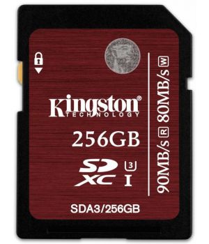 Kingston 256 GB SDXC UHS-I U3 SDA3/256GB