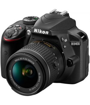 Nikon D3400 kit (18-55mm VR) Black (UA)