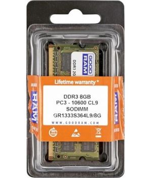 GOODRAM 8 GB SO-DIMM DDR3 1333 MHz (GR1333S364L9/8G)