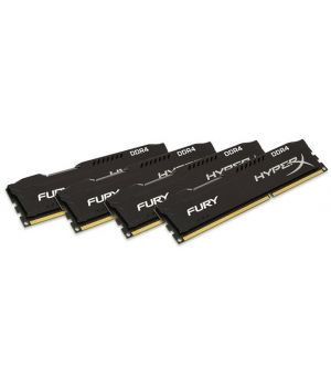 Kingston 64 GB (4x16GB) DDR4 2400 MHz HyperX Fury Black (HX424C15FBK4/64)
