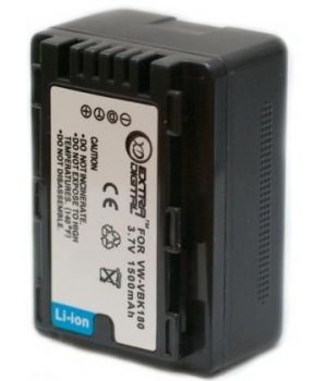 ExtraDigital Аккумулятор для Panasonic VW-VBK180, Li-ion, 1500 mAh - DV00DV1363