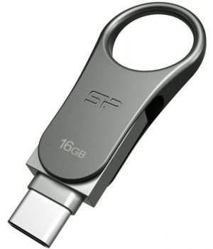 Silicon Power 16 GB Mobile C80 Silver SP016GBUC3C80V1S