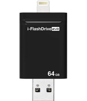 Photofast i-Flashdrive EVO Plus 64GB Black (USB-microUSB/Lightning) (IFDEVO64GB)