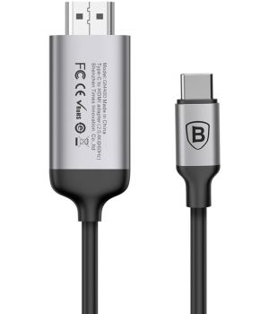 Baseus C-Video Type-C to HDMI Male Joint Cable 1.8m Dark Gray (CATCY-B0G)