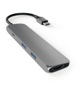 Satechi Aluminum Type-C Slim Multi-Port Adapter 4K Space Gray (ST-CMAM)
