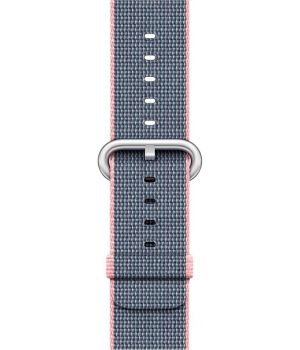 Apple Woven Nylon for Watch 42mm Light Pink/Midnight Blue (MNKG2)